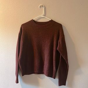 Warm comfortable maroon sweater